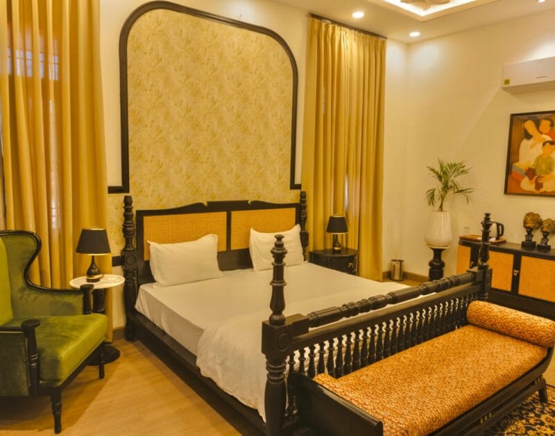 2BHK Farm Stay Near Tonk Road Indo Chinese And Bali Room